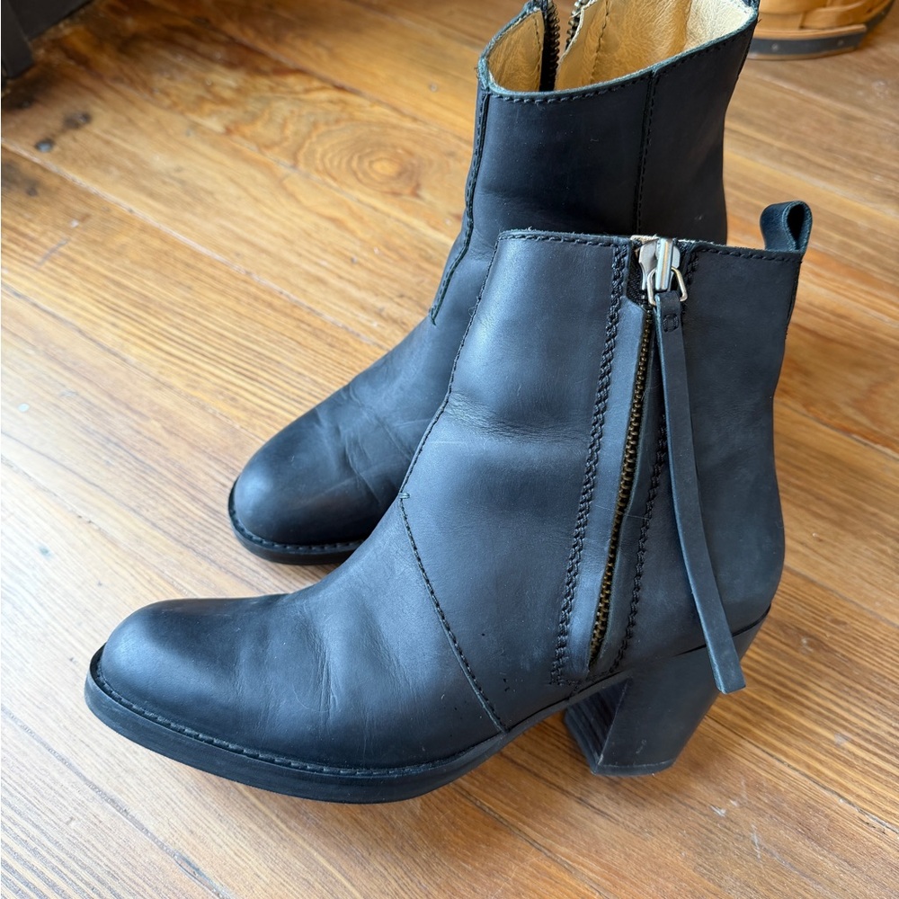 ACNE STUDIOS Pistol Boots Black Ankle 38